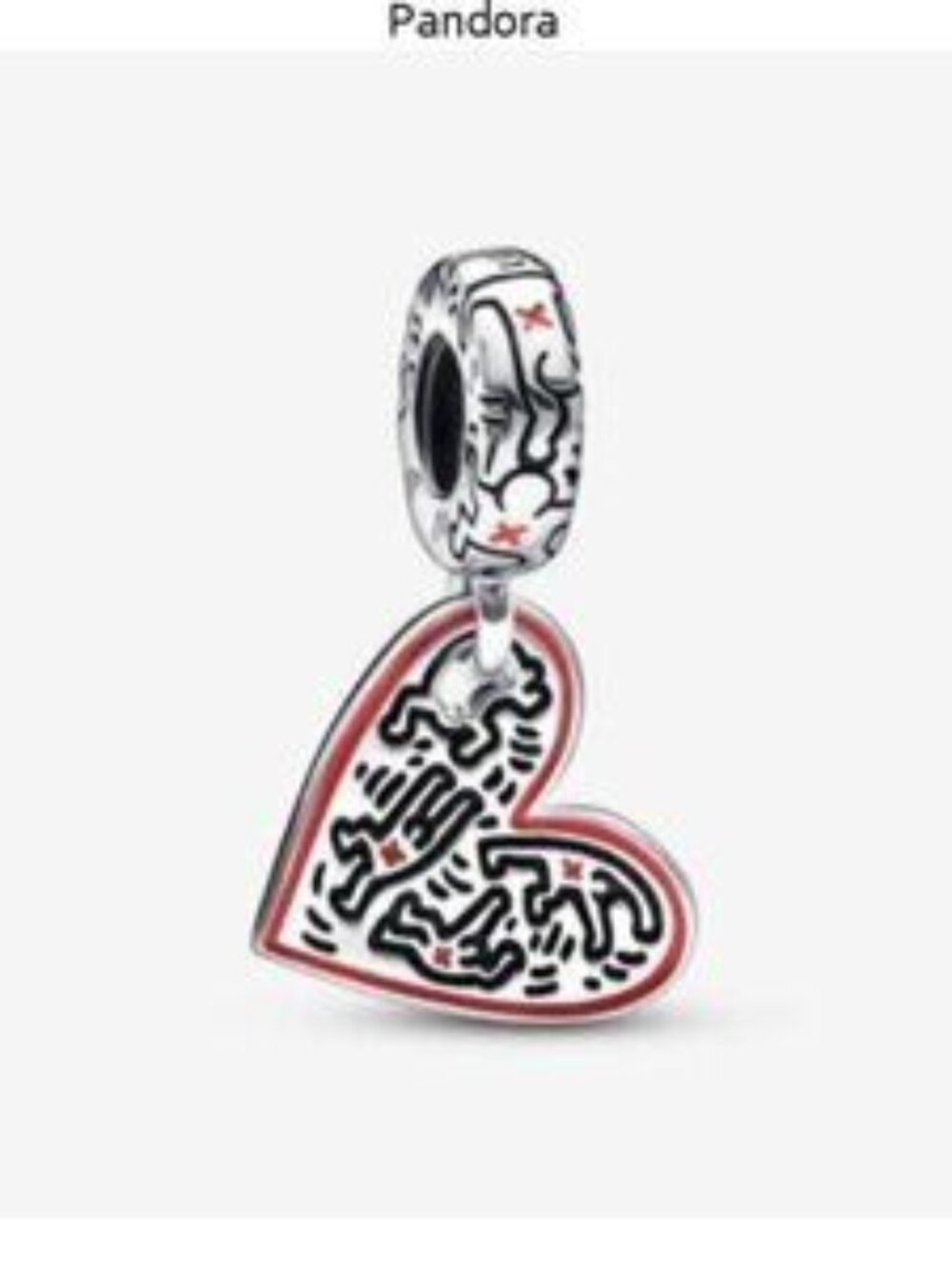 Pandora Keith Haring??? x Pandora Line Art People Heart Dangle Charm